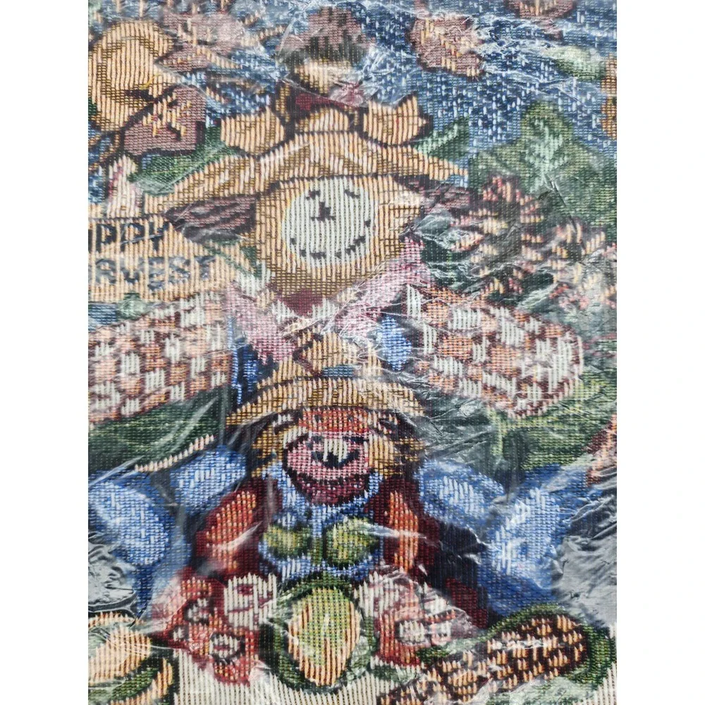 Happy Harvest Scarecrow Tapestry Placemats Set of 4 Fall Autumn Thanksgiving
